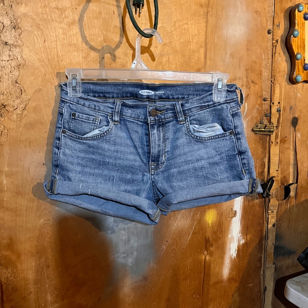 Old Navy Blue Denim Women Shorts